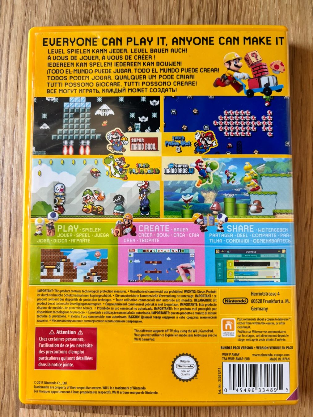 Nintendo Spiele: Wii U Super Mario Maker - komplett mit Booklet – Gebraucht aus Schüpfheim von Flashbang3250 1