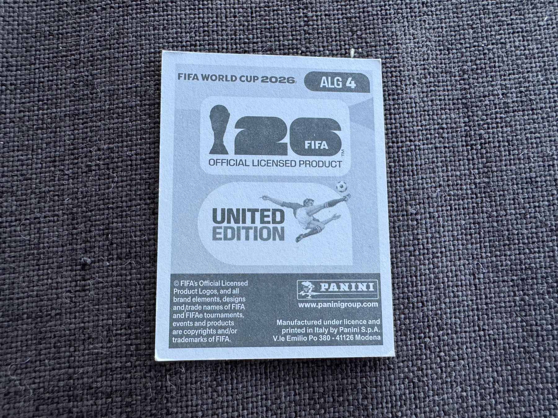 Panini Carte collezionabili: ALG 4 Panini FIFA World Cup WM 2026 – Nuovo e nell'imballaggio originale da Zürich venduto da wtpooh 1
