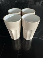 4er Set IKEA Becher beige, Keramik, wie neu für Frühlingskaf