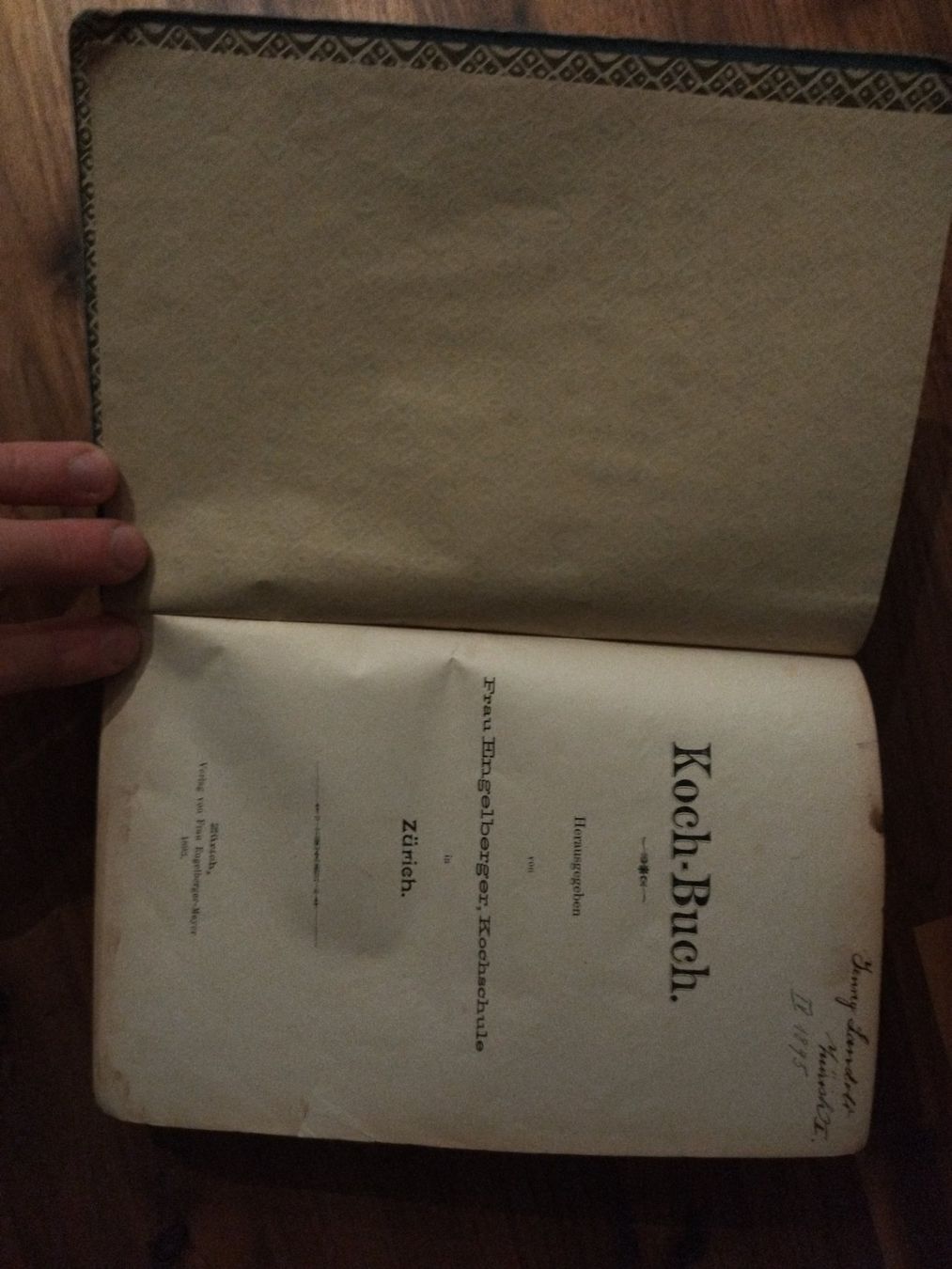 Bücher: Kochbuch antik Engelberg 1893 – Gebraucht aus Felben-Wellhausen von bananajoe8474 2