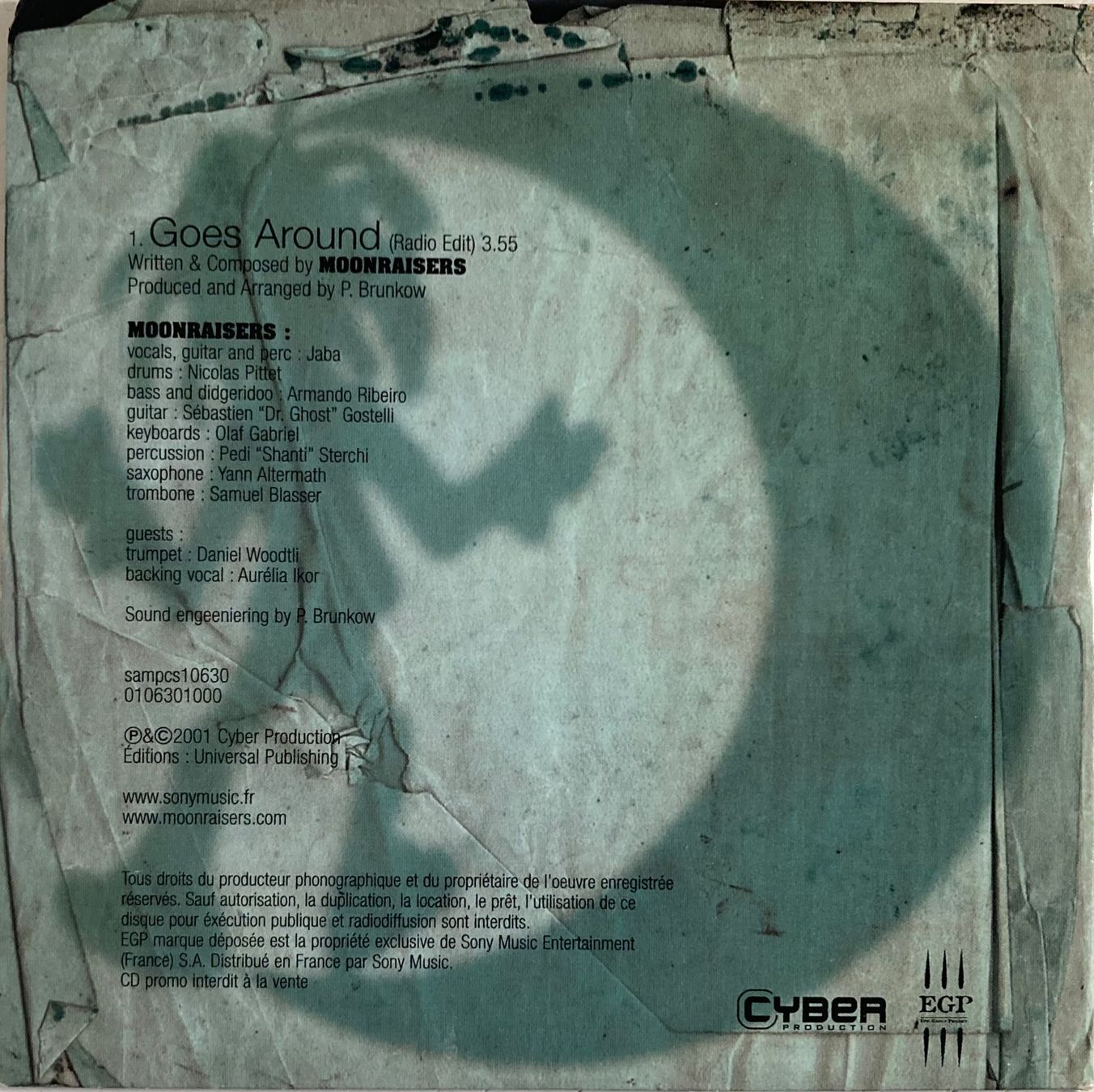 CDs: MOONRAISERS - GOES AROUND – D'occasion à Poliez-Pittet par Newtown-Records 1