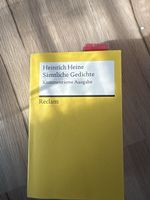Heinrich Heine Sämtliche Gedichte Reclam Taschenbuch