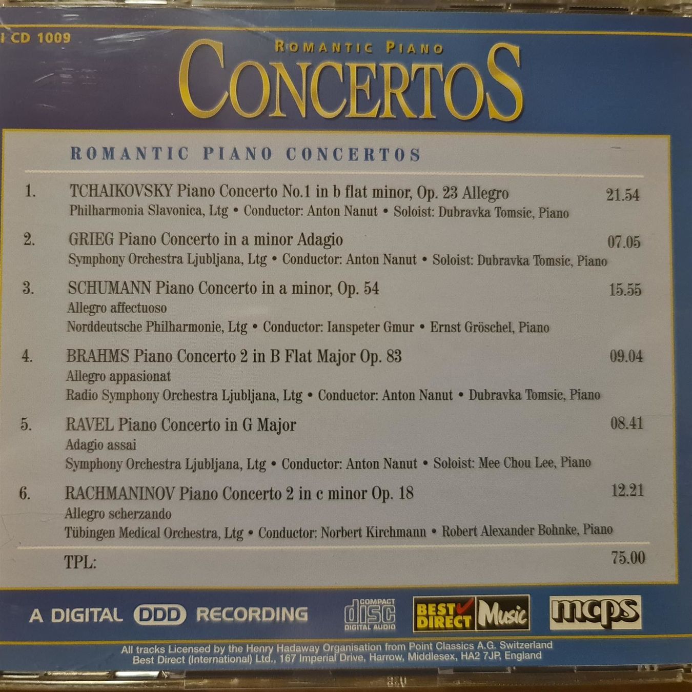 CDs: Romantic piano concertos – Gebraucht aus Dintikon von Vexi 1