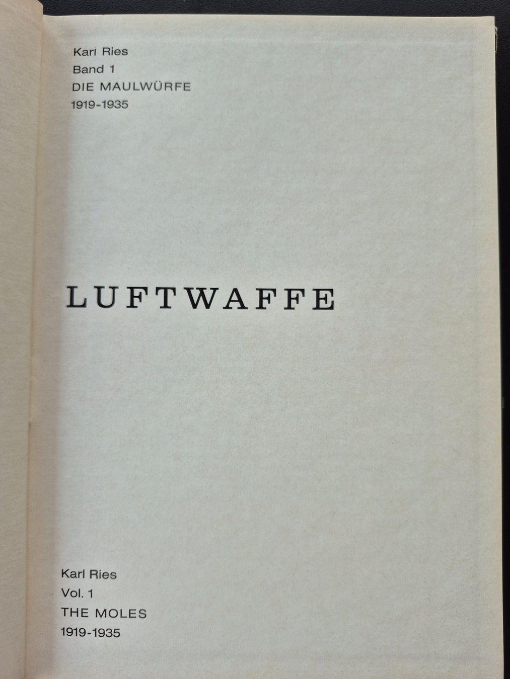 Libri: Luftwaffe - Die Maulwürfe – Usato da Balsthal venduto da Jamamoegg 1
