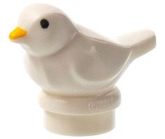 LEGO 41835pb01 White Bird, Small with Black Eyes