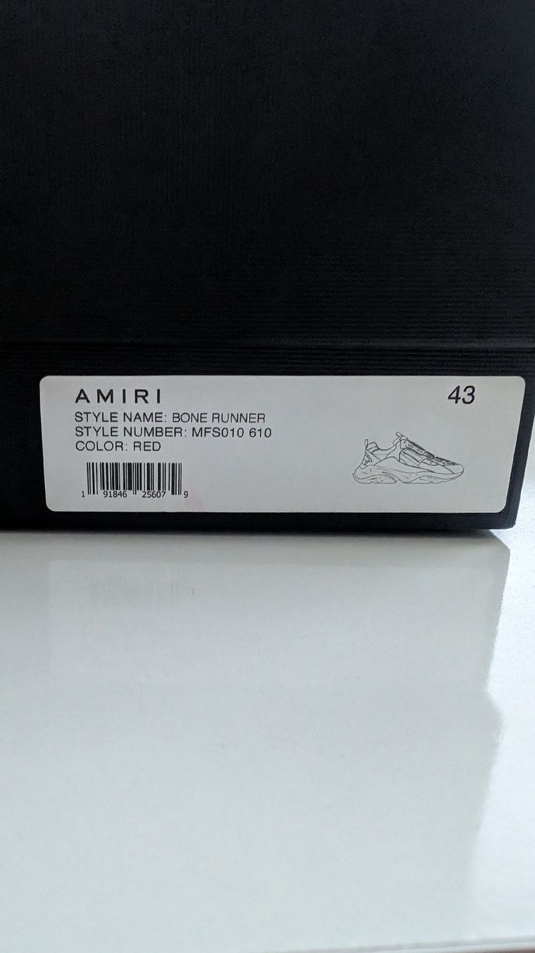 Amiri Herrenschuhe: Amiri Bone Runner Sneakers Neu Gr.43 – Neu und originalverpackt aus Zürich von FashionSales 8