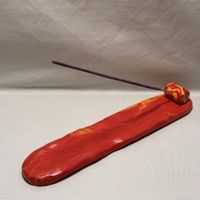 Handgemachter Räucherstäbchenhalter aus Polymer Clay