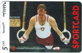 Taxcard Chip-1756 Sportcard Kunstturnen ungebraucht 350 Ex