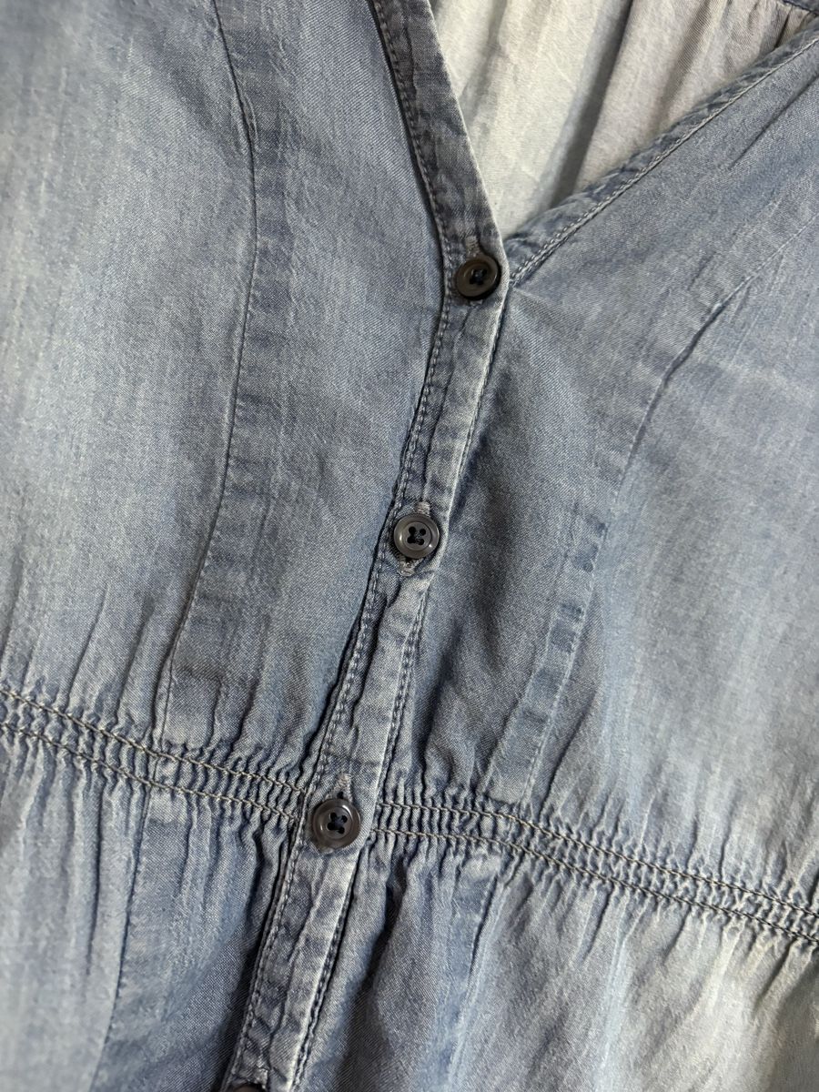 H&M Camicette: H&M MAMA Jeansoptik-Bluse Gr. S – Usato da Tägerig venduto da Jazz_87 2