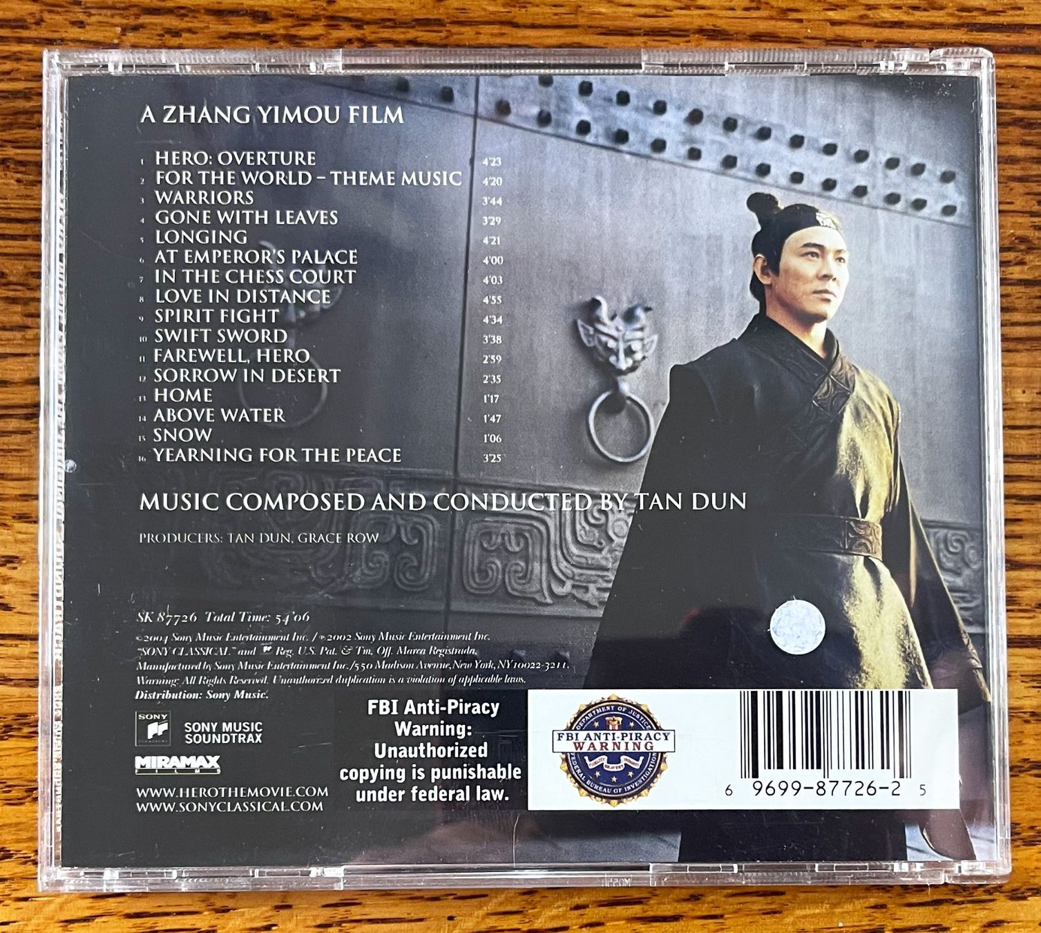 CDs: HERO: MUSIC FROM THE ORIGINAL SOUNDTRACK CD – Gebraucht aus Oftringen von Vucki 1