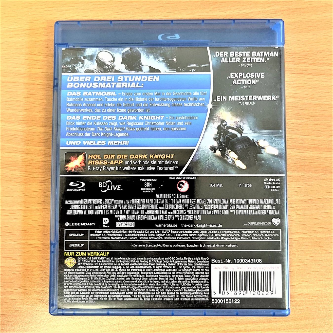 Tutti i DVDs: Blu-Ray - Batman - The Dark Knight Rises – Usato da Amlikon-Bissegg venduto da riestig 2