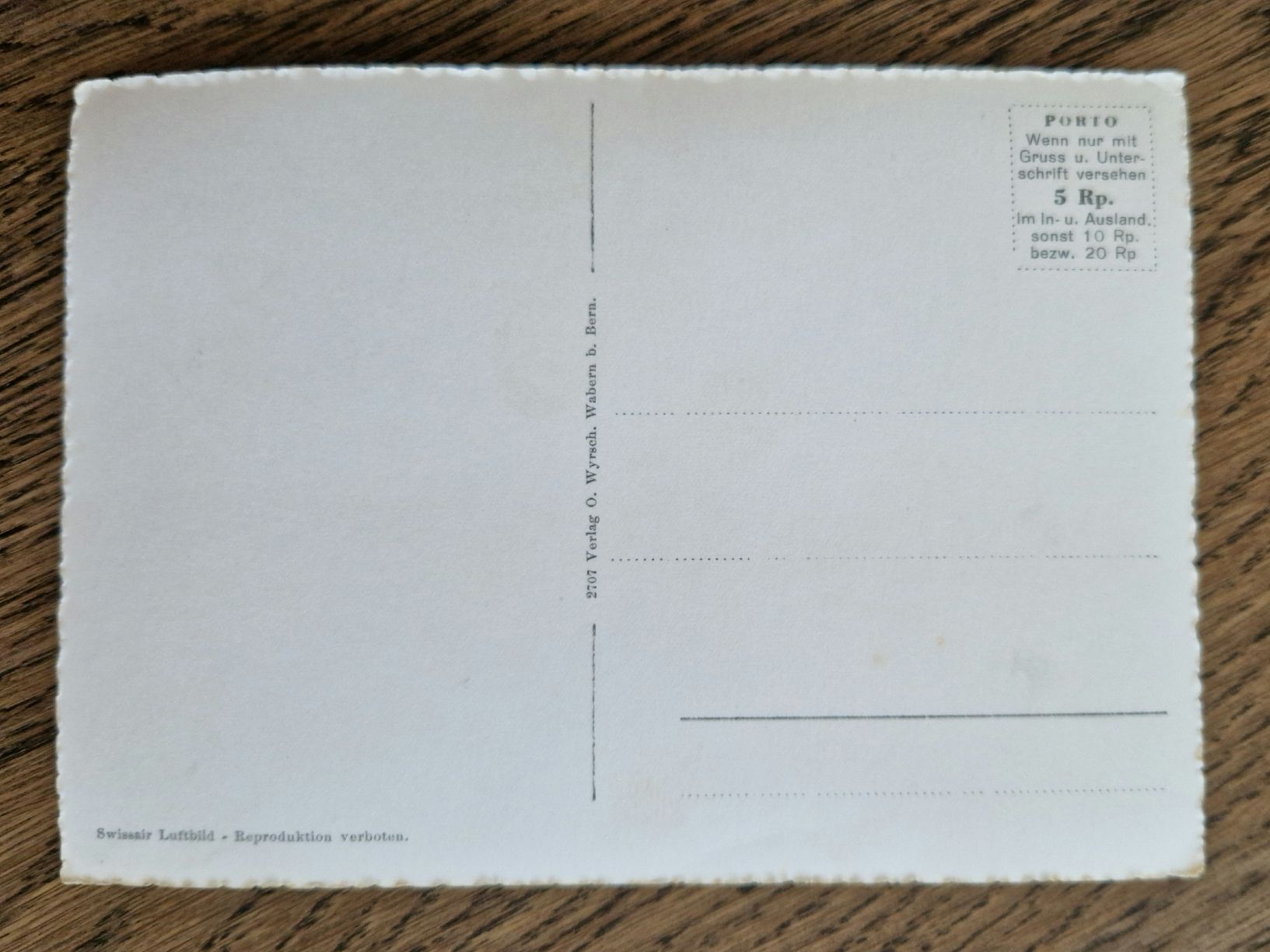 Cartoline postali: Fliegeraufnahme Mürren – Usato da Ebikon venduto da Donar50 1
