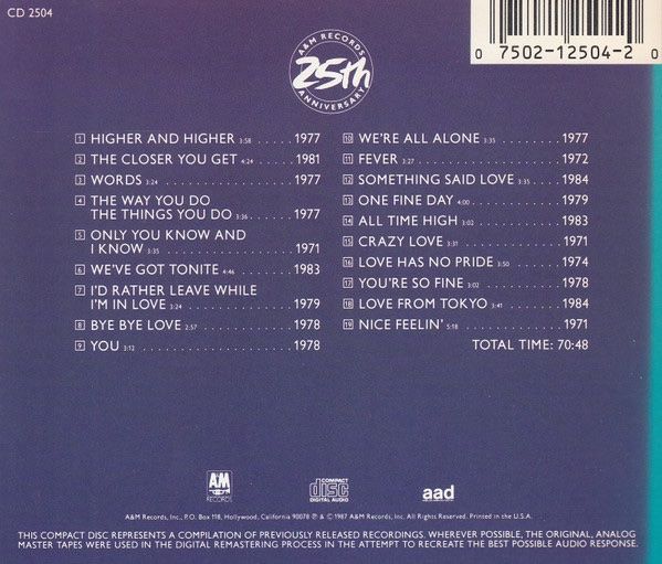 CDs: RITA COOLIDGE (CD) Classics Volume 5 – Gebraucht aus Zürich von Tarafo5 1