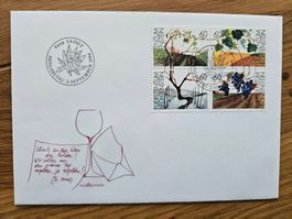 FL 1031-1034 WEIN 4 Jahreszeiten auf FDC ab nur 1.--