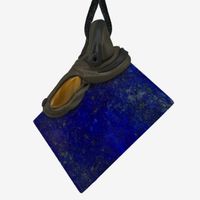 Lapislazuli Steinanhänger mit zusätzlichem Tigerauge