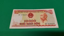 Vietnamesische Dong Banknote, 10'000 Dong, Jahrgang 1993