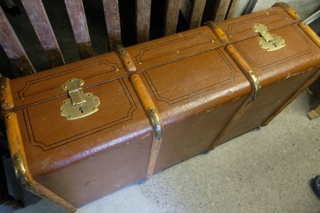 Vintage Kleiderschrank-Koffer für Überseereisen, Rarität!