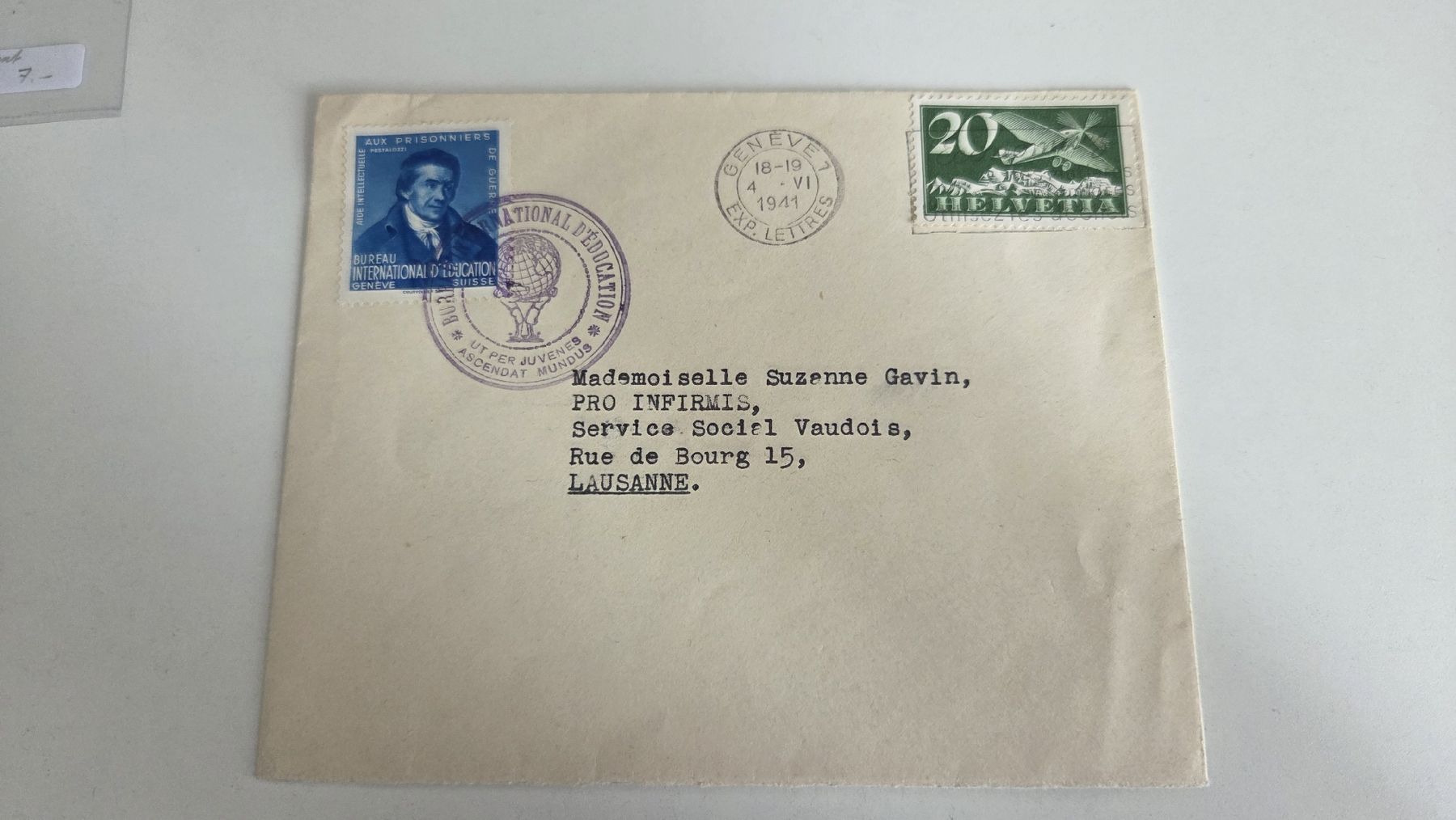 Tutti i francobolli: 1941 Brief mit Vorläufer Blau Pestalozzi – Usato da Arni AG venduto da Moth68