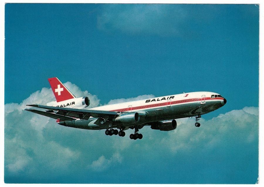 Cartoline postali: Balair DC-10-30 – Usato da Frauenfeld venduto da POML