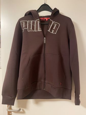 Puma Hoodie Gr. M Braun Kapuzenpullover Übergangsjacke