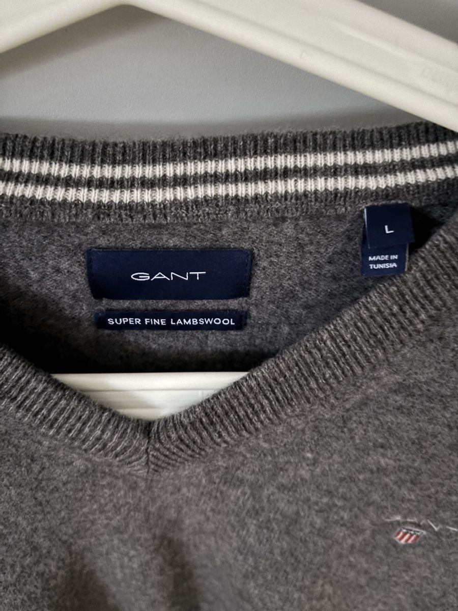 Gant Maglioni & Felpe: Pullover grau Gant lambswoll L – Usato da Fribourg venduto da dafral 1