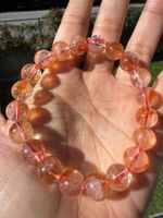 Hochwertiges Feuerquarz Armband- 10mm -Naturstein-