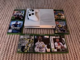 Xbox One S inkl. Controller, 7 Spielen und Zubehör 