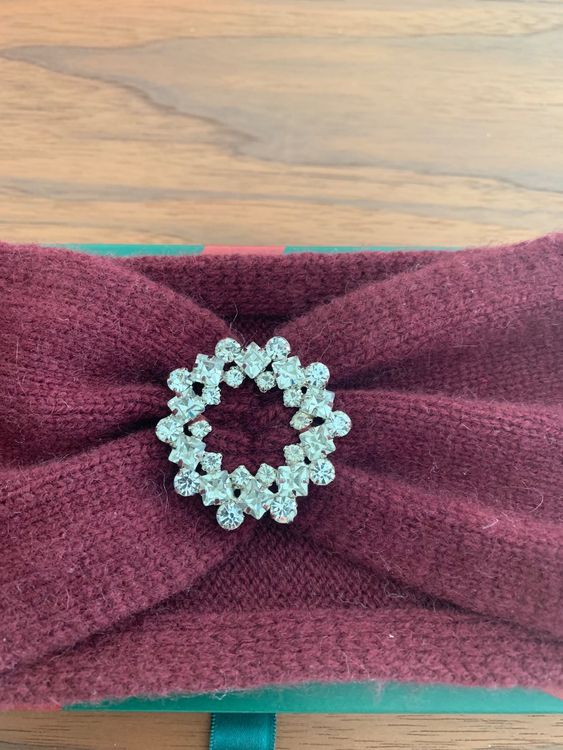 PIECES Damen Stirnband Aus Cashmere – Twisted Design, Weich & Wärmend, One Size