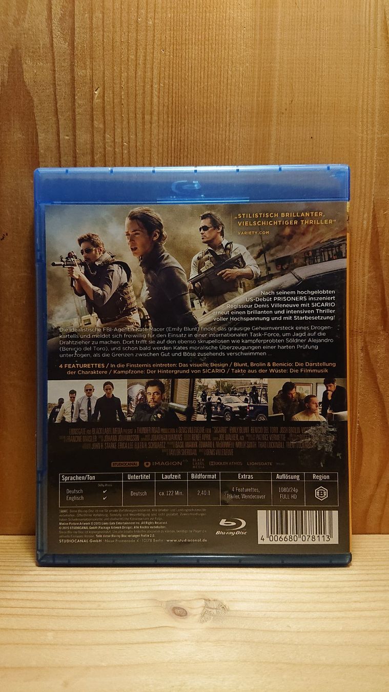 Alle DVDs: SICARIO Blu-Ray mit Emily Blunt – Gebraucht aus Wilderswil von Exebub 1