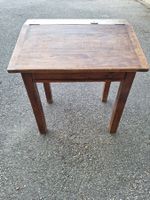 Pupitre d'écolier vintage en bois massif occasion
