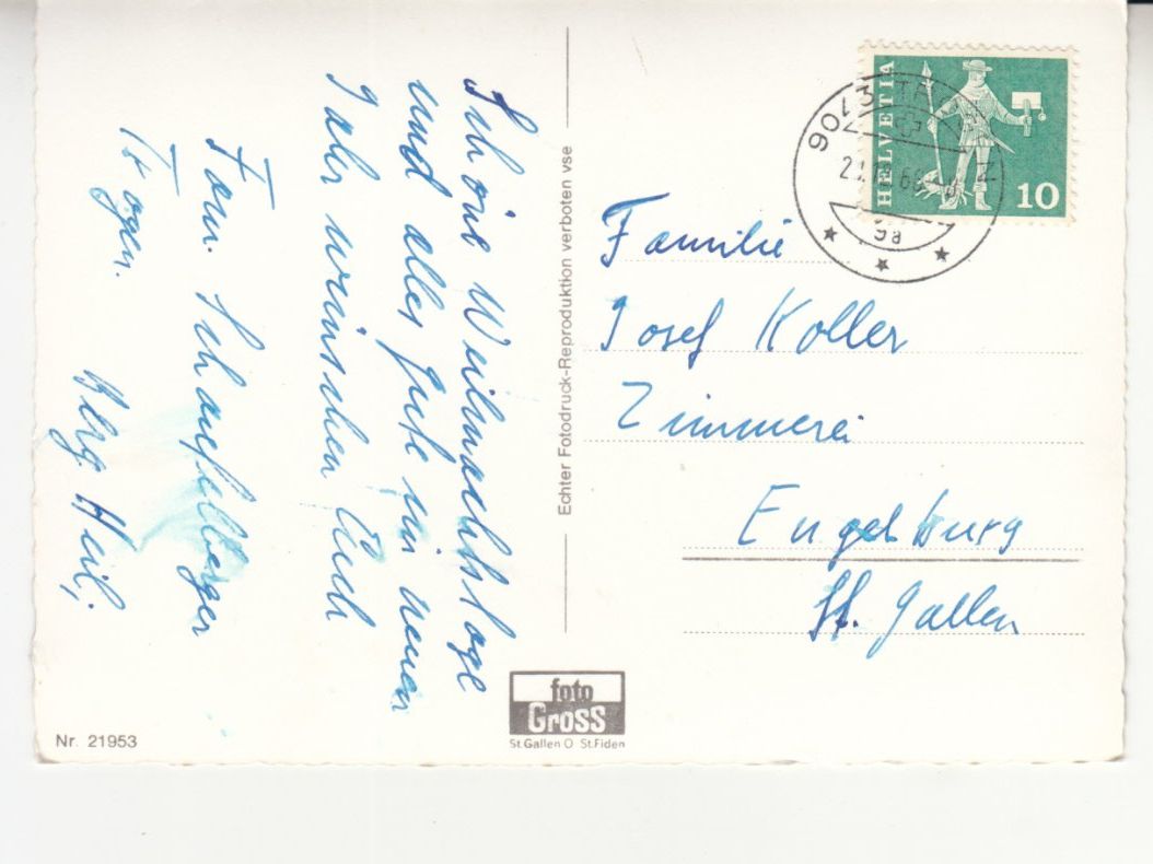 Ansichtskarten: Trogen 1966 – Gebraucht aus Bürglen TG von StampGraf 1