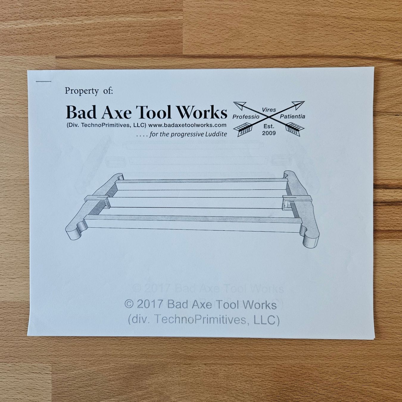 Seghe: Klobsäge, Schlitzhobel Bausatz von Bad Axe Tool Works – Nuovo e nell'imballaggio originale da Rafz venduto da Buchwerkstatt 2