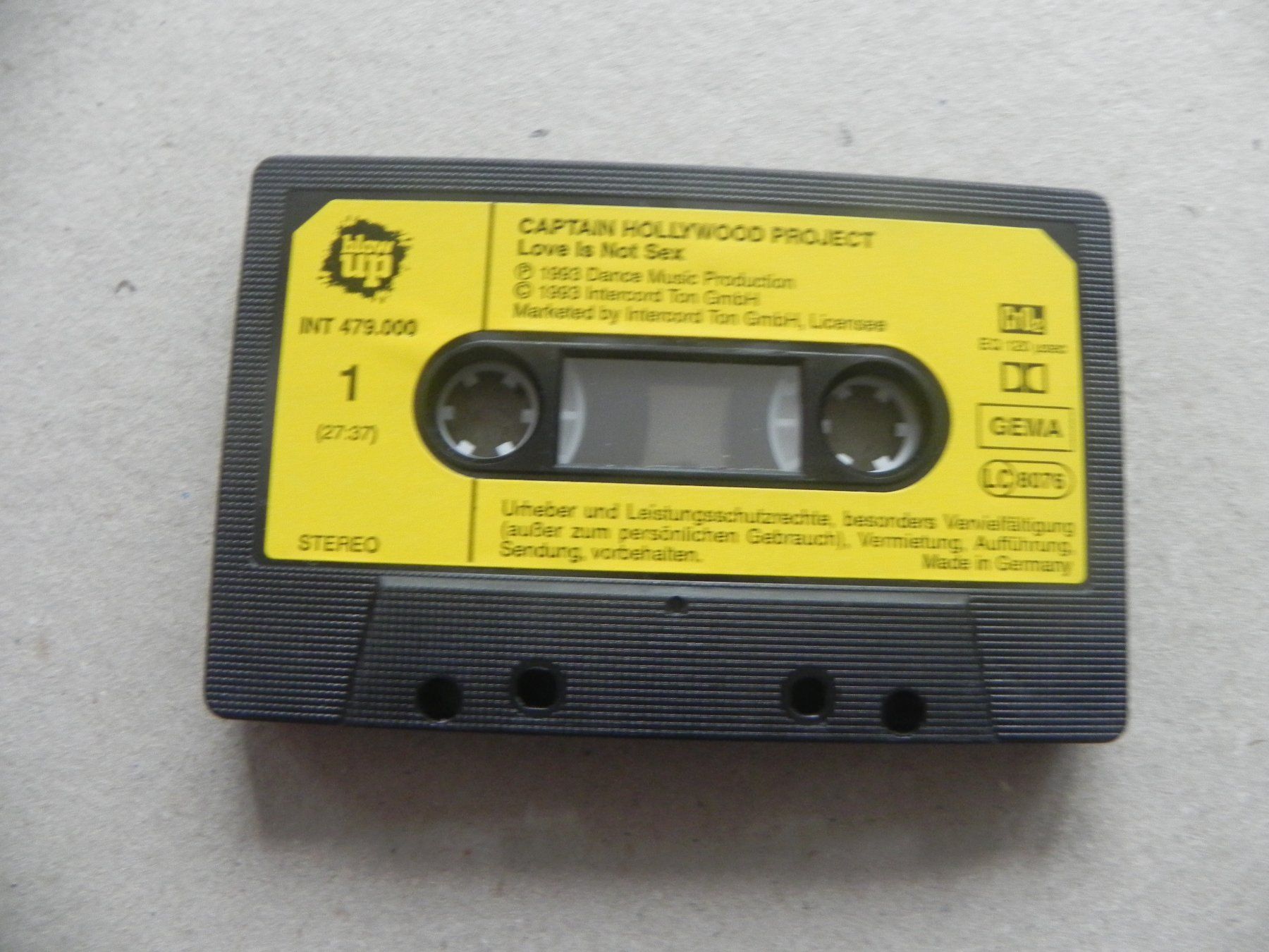 Kompaktkassetten: MC DE Dancefloor Formation Captain Hollywood Project 1993 – Neu und originalverpackt aus Siebnen von krimsie 4
