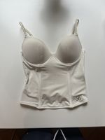 Cream Beldon Corset Top - Size M - cup 85 B- rhinestones