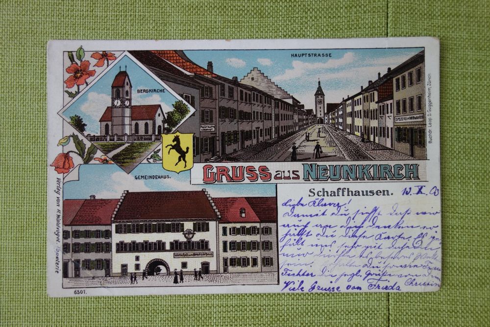 Litho Ansichstkarte Neunkirch 1903 (Gebraucht) in Stein am Rhein für ...
