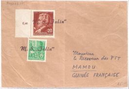 Schiffspostbrief nach Mamou/Guinea