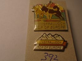 2 ver. Jungfrau Joch Top of Europe Pins (392)