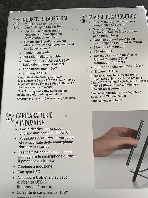 Caricabatterie: Induktives Ladegerät – Usato da ossingen venduto da franco057 4