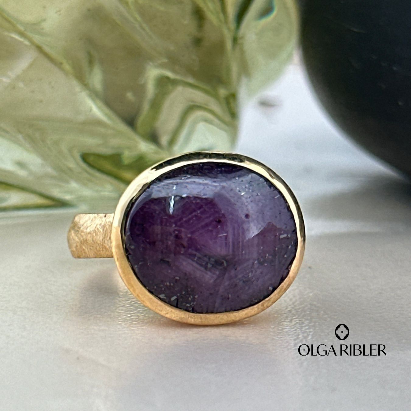 Olga Ribler Bagues: Star Ruby Ring – Sterling Silver Ringgrösse 56 – Neuf (Voir description) à Luzern par Schmuckoutlet