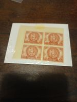 Bloc de 4 timbres Australie, 2 pence, ancien, rare!