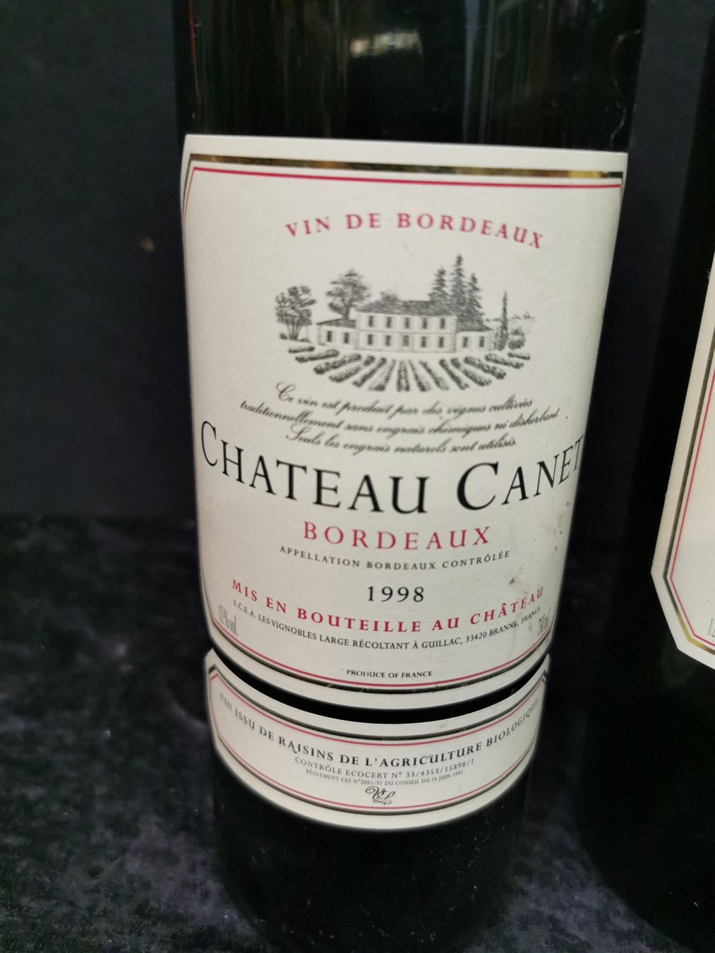 Wein: 2 CHÂTEAU CANET 1998 ET 19997 BORDEAUX – Neu (gemäss Beschreibung) aus Genève von Leboucheoreilles 1