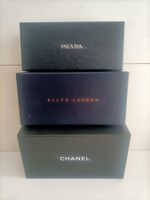 3x Boite écrin vide pour lunettes Chanel Prada Ralph Lauren