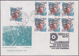 1986: EUROPA +KUNST-TREFF, FDC-Brief mit Nr.725 frankiert.