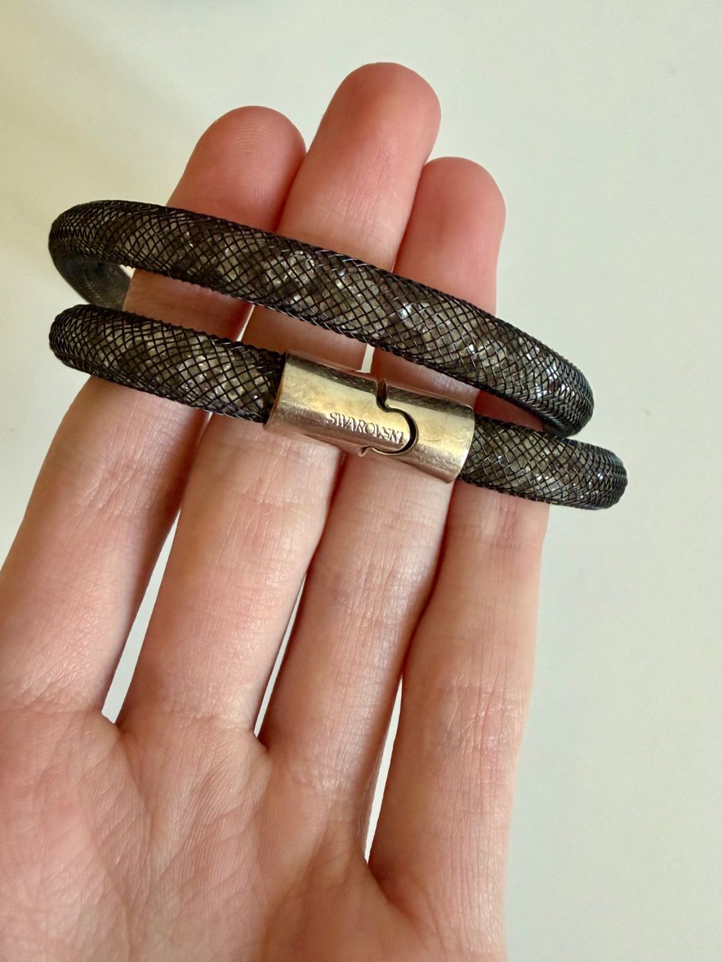 Swarovski Bracciali & Braccialetti: Swarovski Doppelarmband, schwarz – Usato da Bern venduto da mar_57gd 3