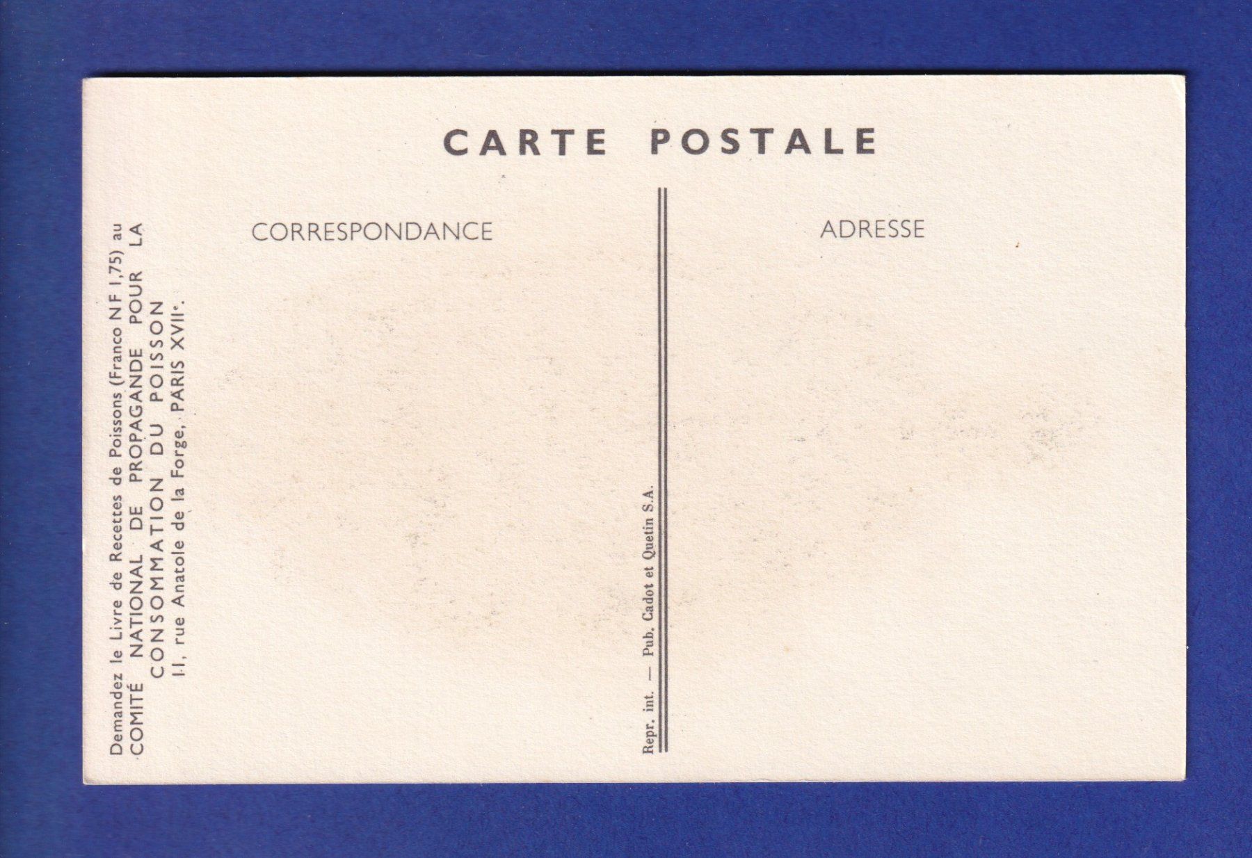 Cartes postales: Poisson - SOLE – D'occasion à Pully par nicecards-shop 1