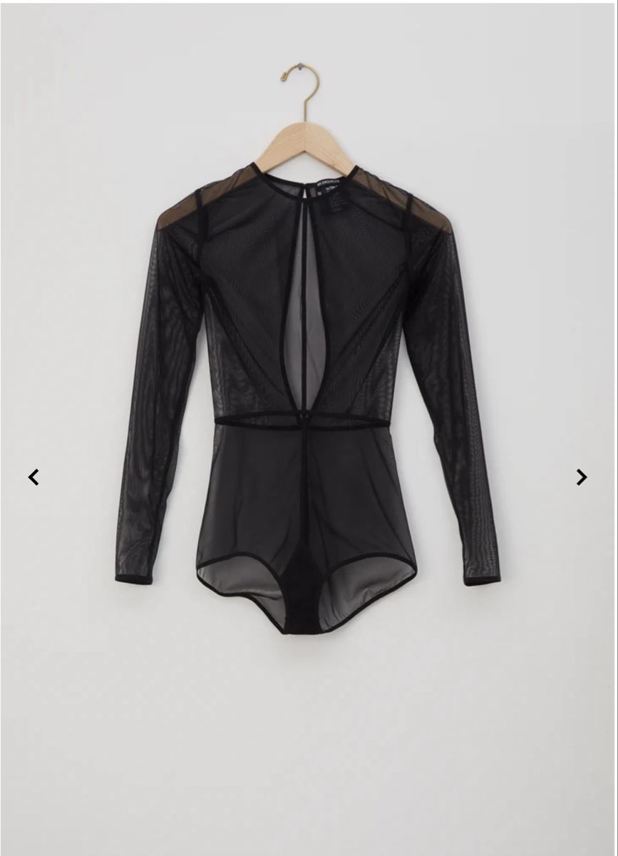 Top: ANN DEMEULEMEESTER New Soft Tulle Bodysuit – Nuovo (secondo la descrizione) da Emmen venduto da Avviivva_Com2023 3