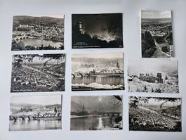 Lot de 9 cartes postales anciennes Heidelberg /D