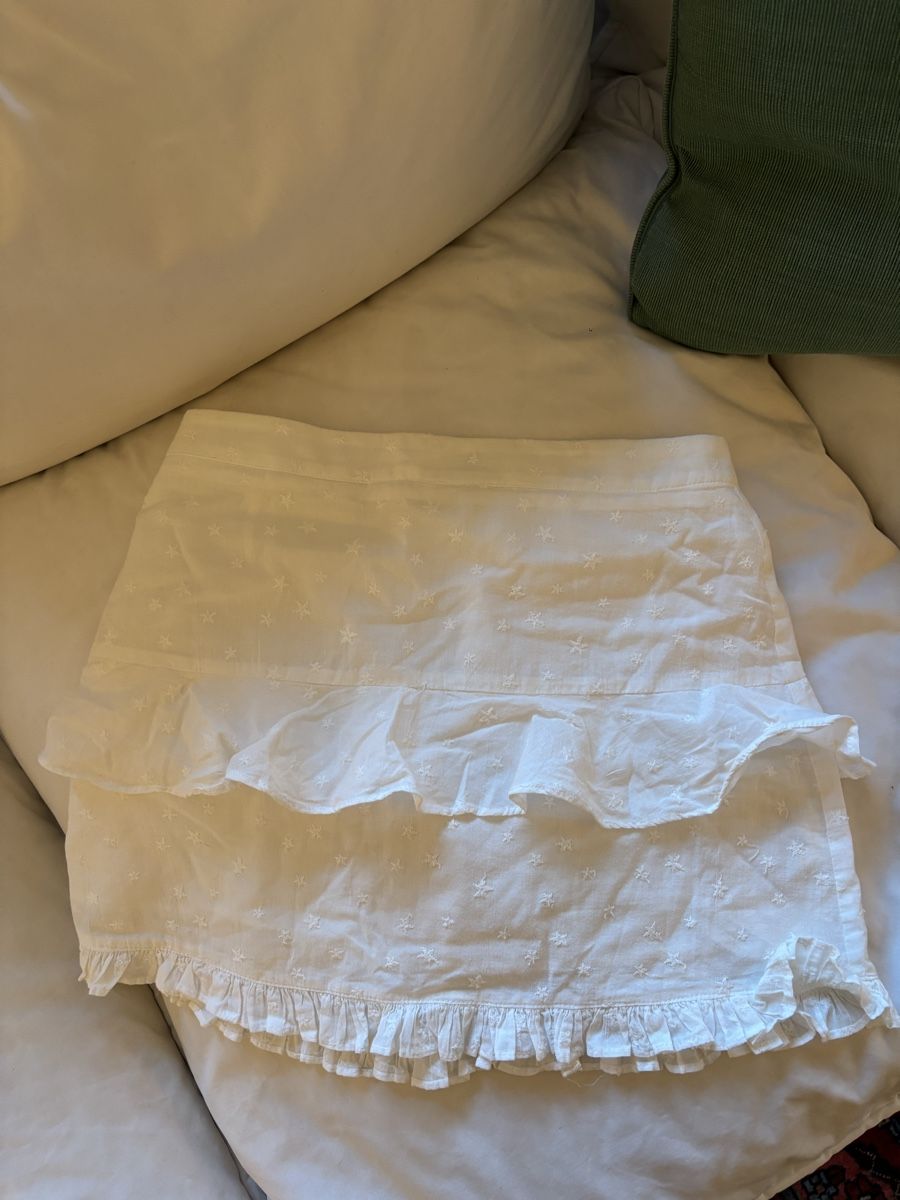 Gonne: Mini skirt white ruffled star print – Nuovo (secondo la descrizione) da Zürich venduto da Flo021000