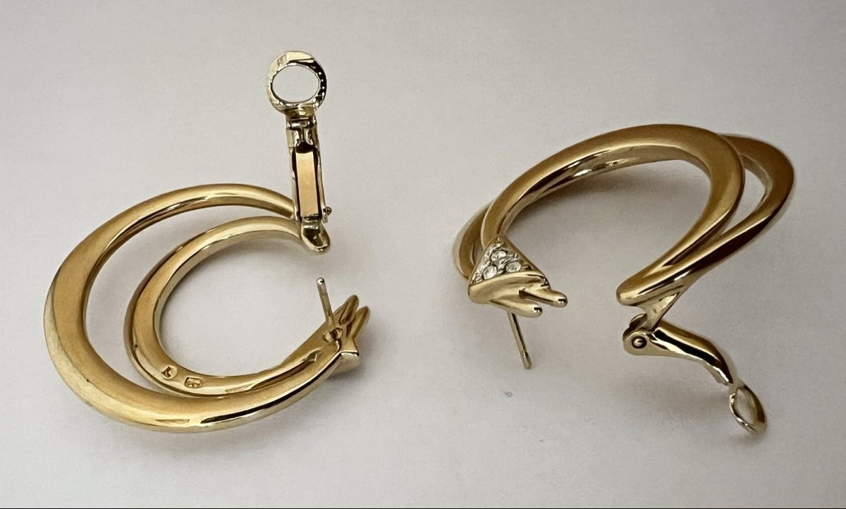 Pierre Lang Orecchini pendenti & Orecchini a lobo: Pierre Lang Creolen – Nuovo e nell'imballaggio originale da Uznach venduto da bike181959 4