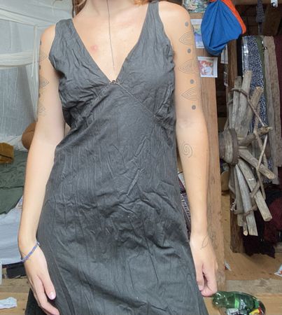 Schönes Schwarzes Sommer Kleid